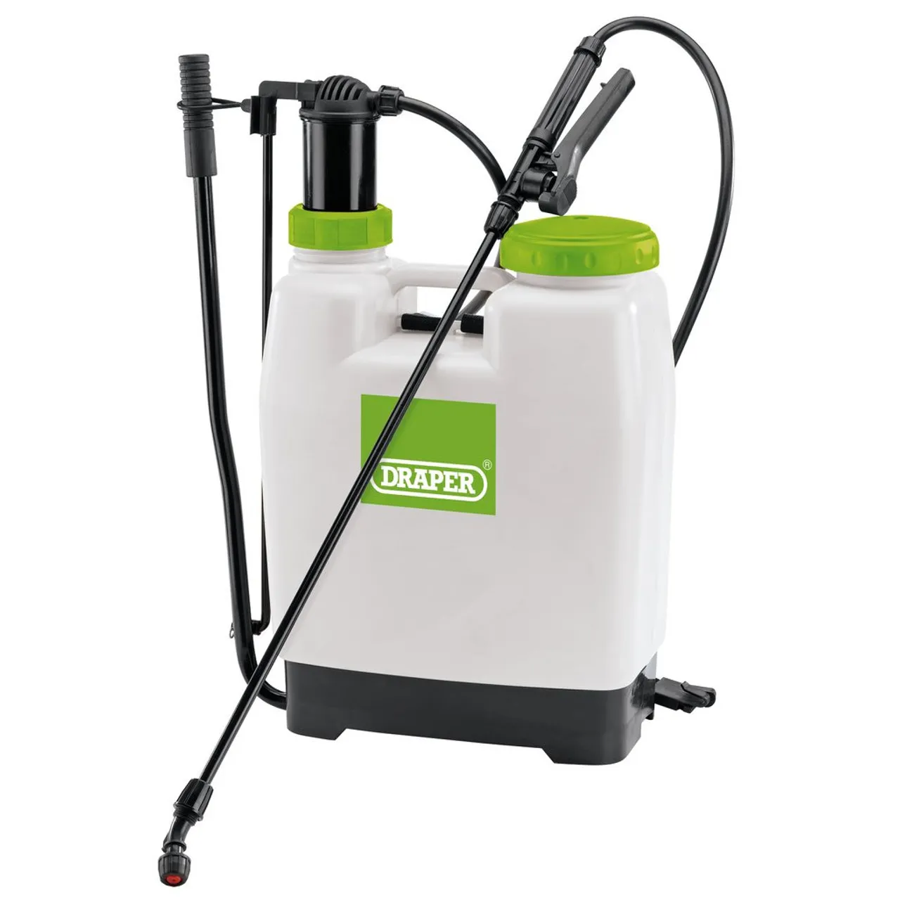 Draper Knapsack Pressure Sprayer, 12L - Adjustable Shoulder Straps and High Performance Pump (63056)